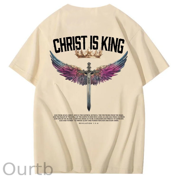 Christ Is King  Pattern 100&Cotton Print T-Shirt