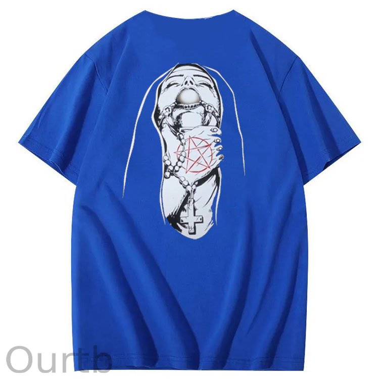 Save Me Pattern Crew Neck T-Shirt