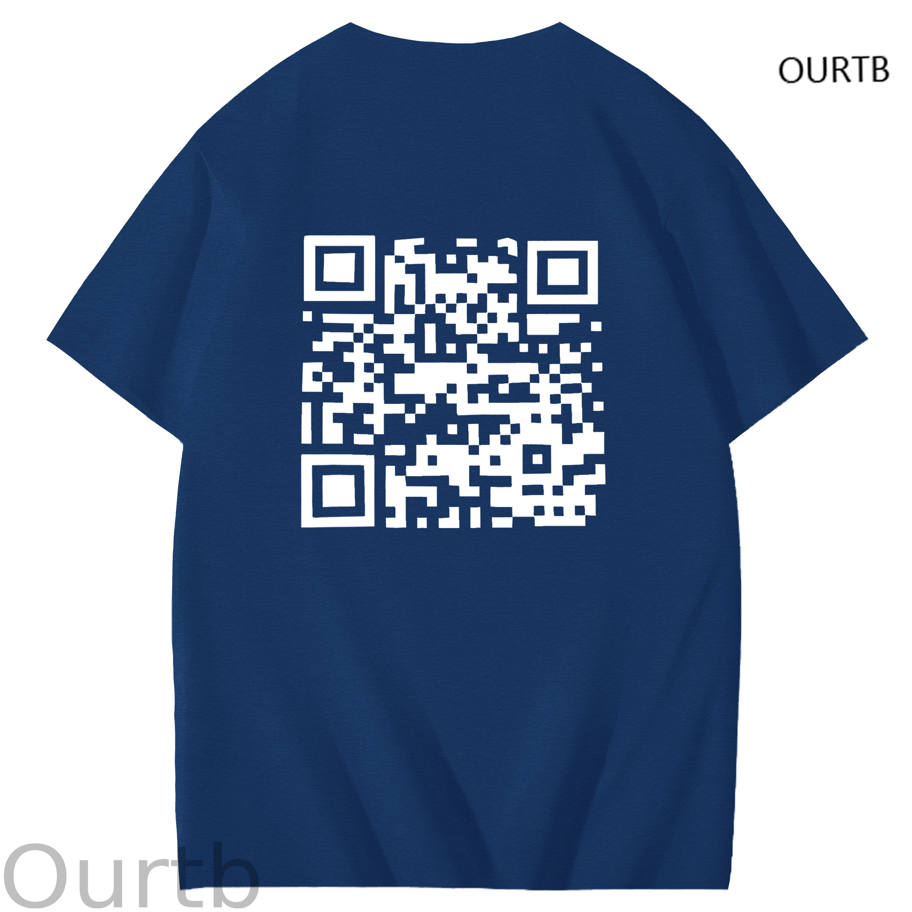 QR Code Funny Adoult Art Pattern Print T-Shirt