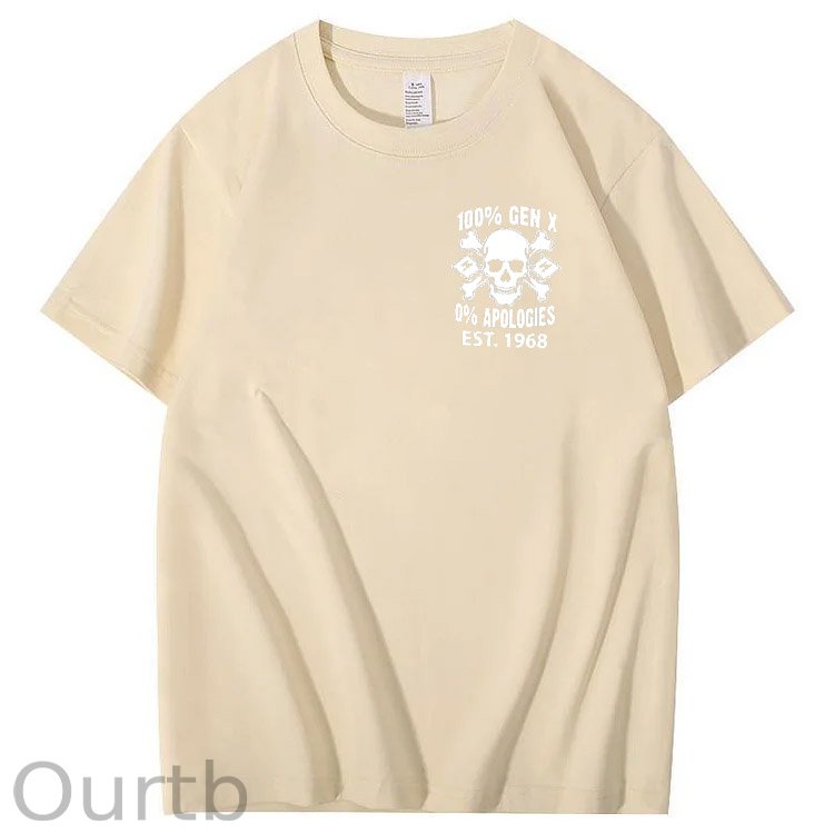 100%Gen X Pattern Print Crew Neck T-Shirt