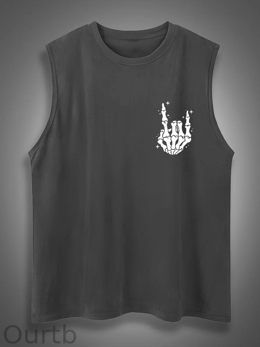 Just A Dad Who Always Came Back With The Milk Print Cotton Sleeveless Tank Tops