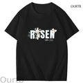 He Is Risen Faith Art Pattern Print T-Shirt