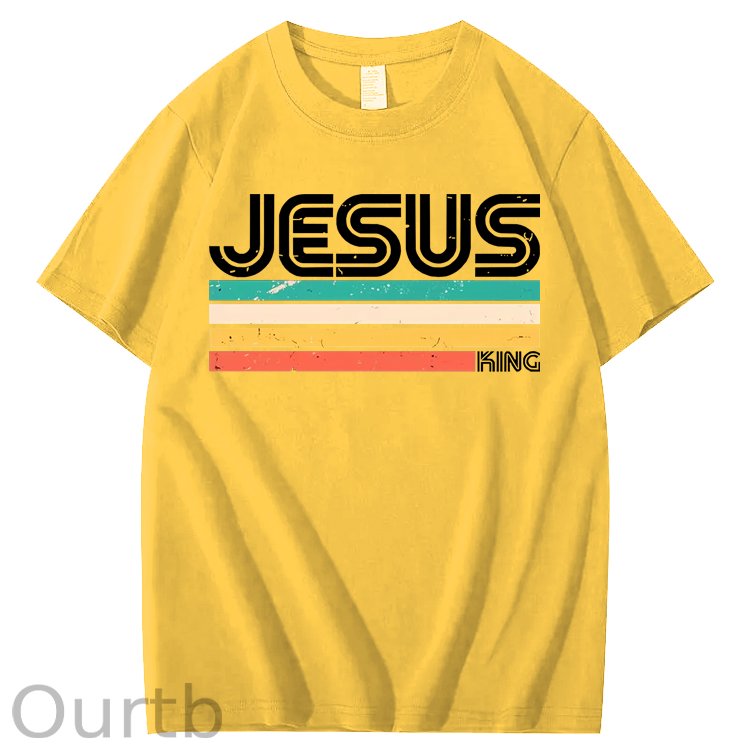 Vintage Jesus King 100% Cotton T-Shirt