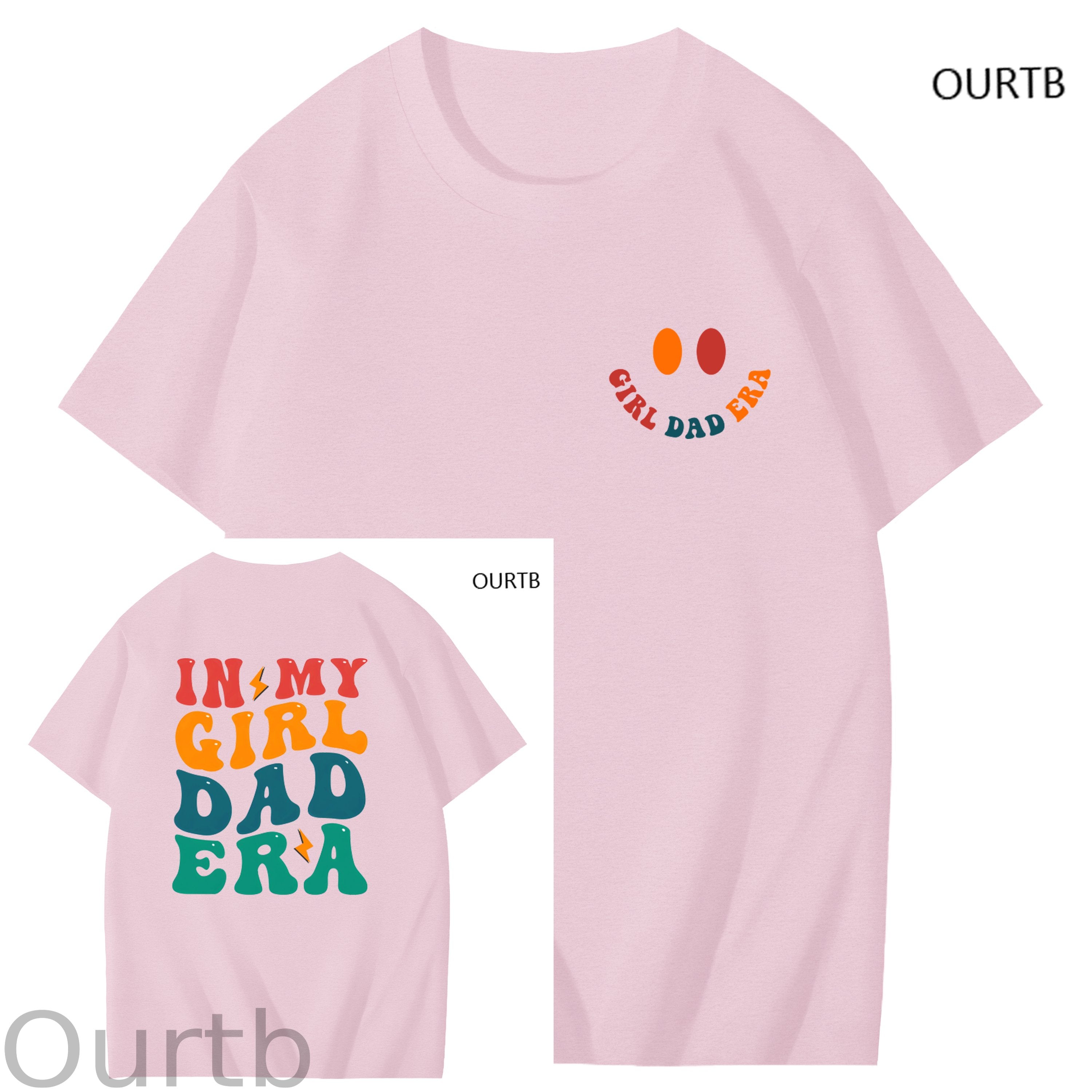 TS Fans In My Girl Dad Era Funny Art Pattern Print T-Shirt