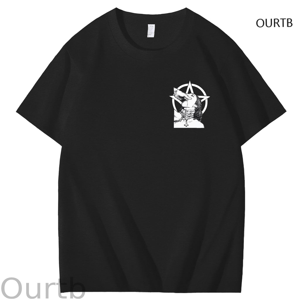 Haywood Satanic Nun Faith Funny Adult Art Pattern Print T-Shirt