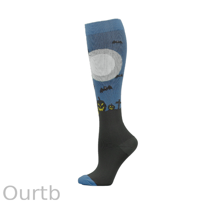Halloween Fun Pattern High Socks