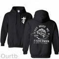 Jesus Made Me A Fisherman Pattern Classic Hoodie