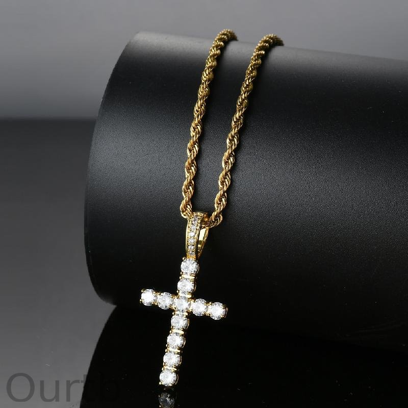 Vintage Casual Cross Necklace 49759256TO