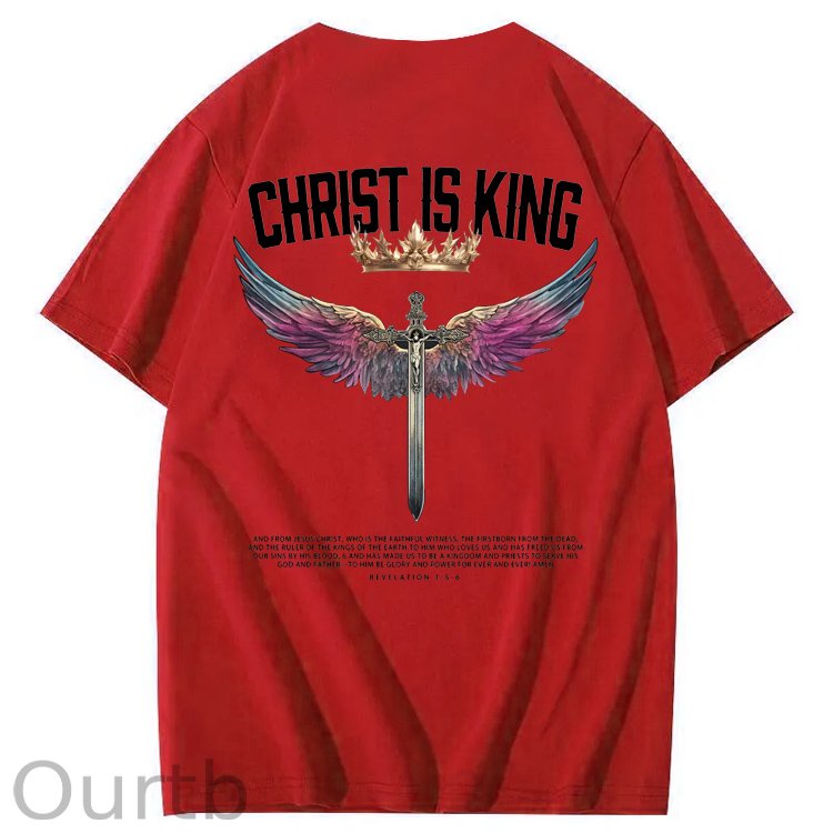 Christ Is King  Pattern 100&Cotton Print T-Shirt