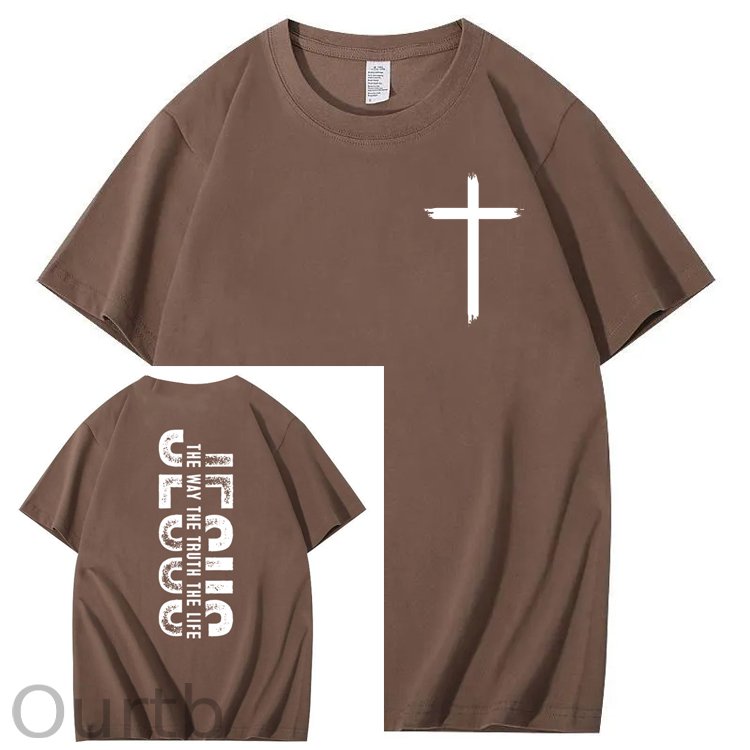 Faith Jesus The Way The Truth The Life 100% Cotton T-Shirt
