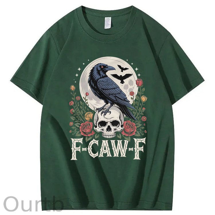 F-Caw-F Crow 100% Cotton T-Shirt