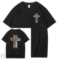 Can Do All Things Through Christ Cool Pattern Printing Print Crew Neck T-Shirt