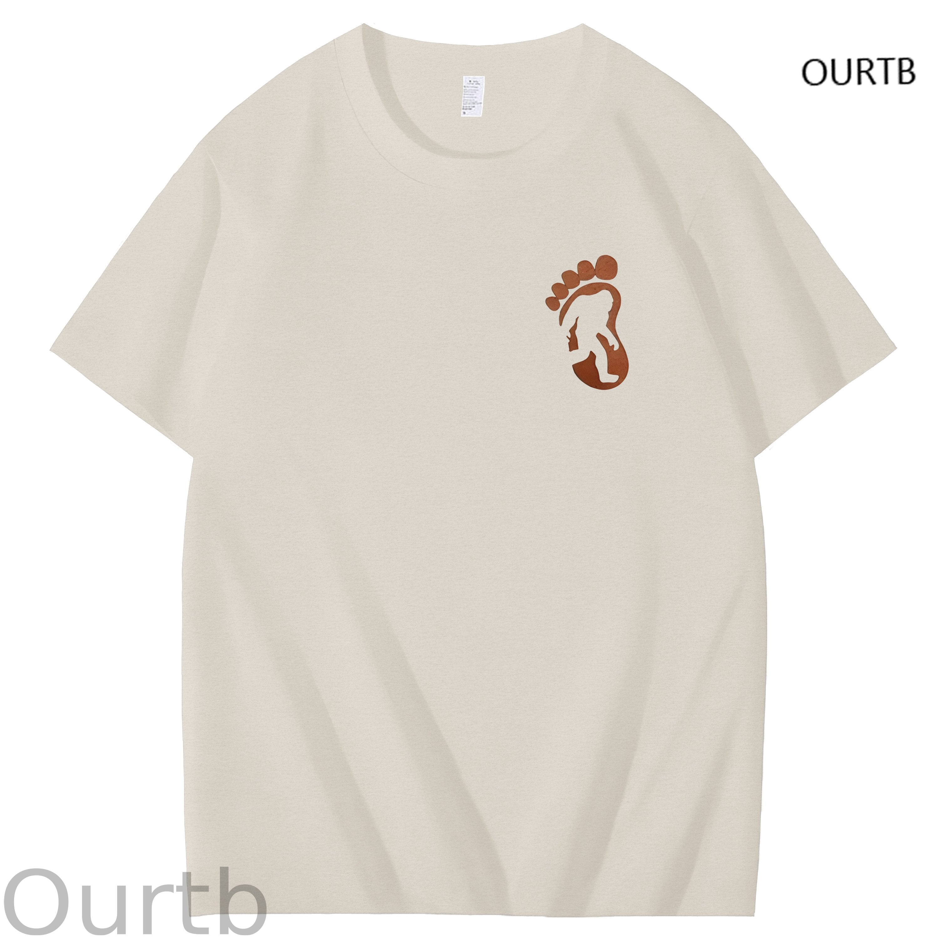 Bigfoot Grabbed My Weiner Art Pattern Print T-Shirt