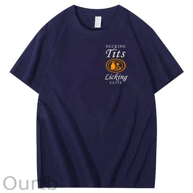 Sucking Tits Licking Clits  Pattern  Print 100%Cotton T-Shirt