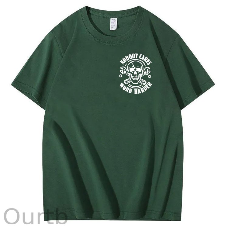 No One Owns You Shit Work Hard  Pattern Print 100%Cotton T-Shirt