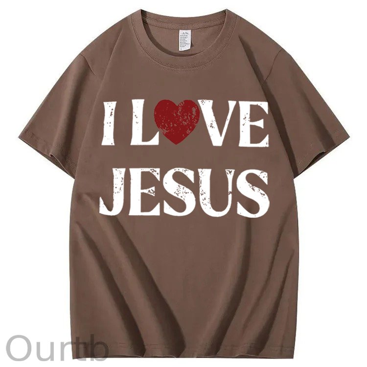 Vintage I Love Jesus 100% Cotton T-Shirt