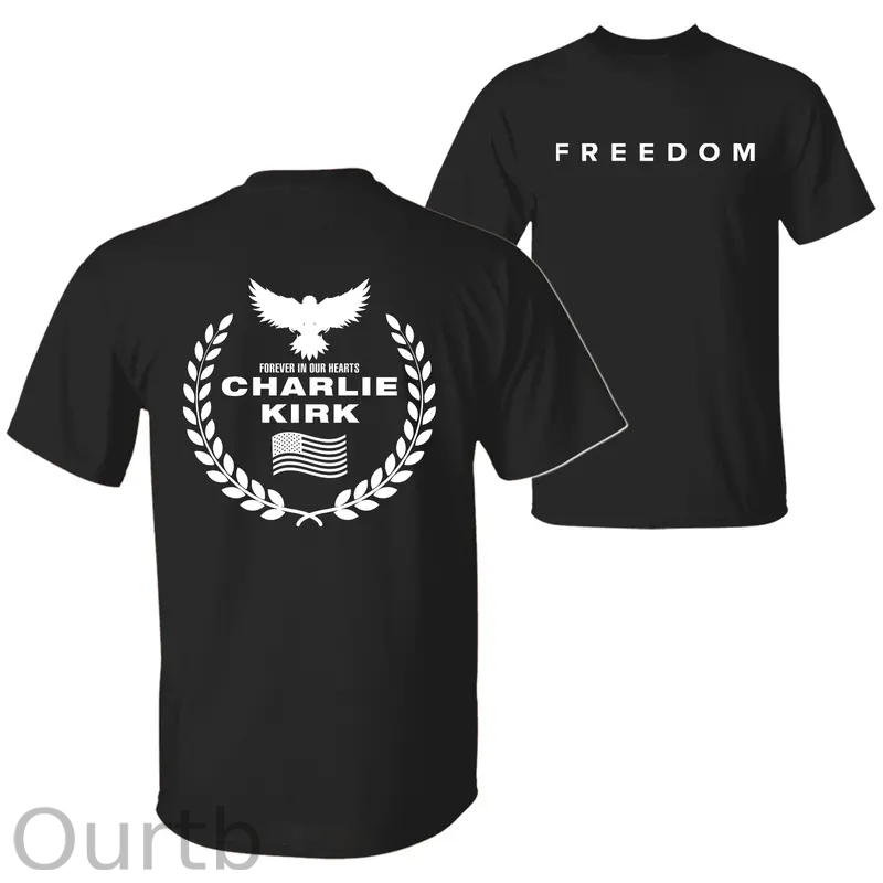 Freedom Foever Our Hearts Pattern100% Cotton T-Shirt