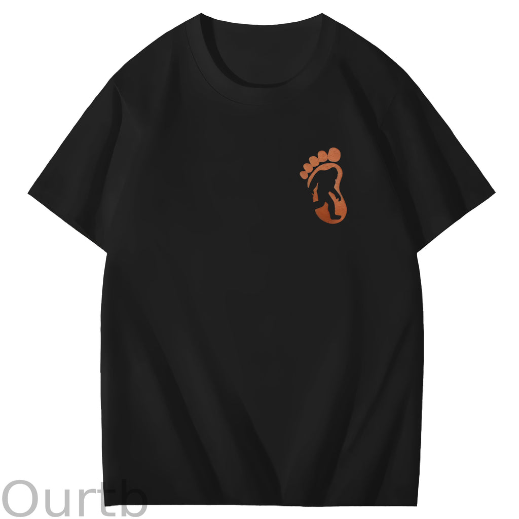 Bigfoot Grabbed My Weiner Art Pattern Print T-Shirt