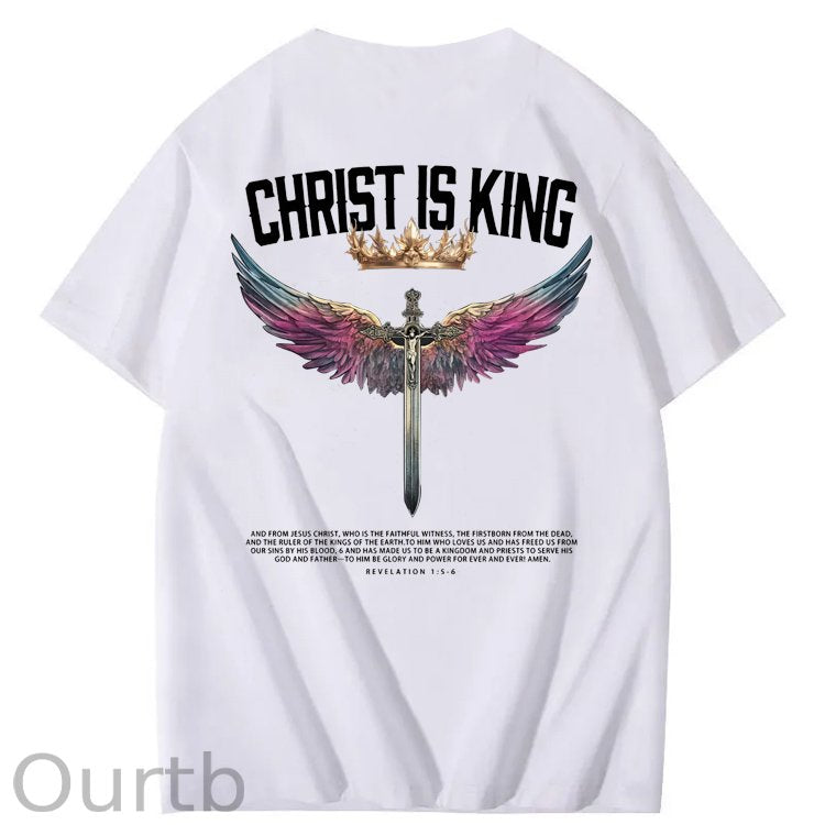 Christ Is King  Pattern 100&Cotton Print T-Shirt