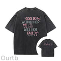 God Is Within Her She Will Not Fall Washed Cotton T-Shirt