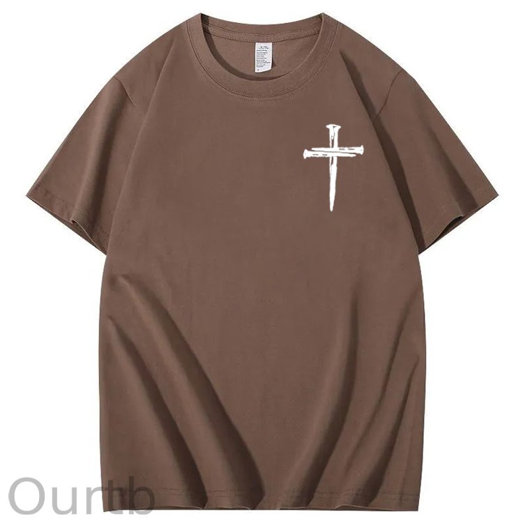 Jesus Changes Everything Pattern Print Crew Neck T-Shirt