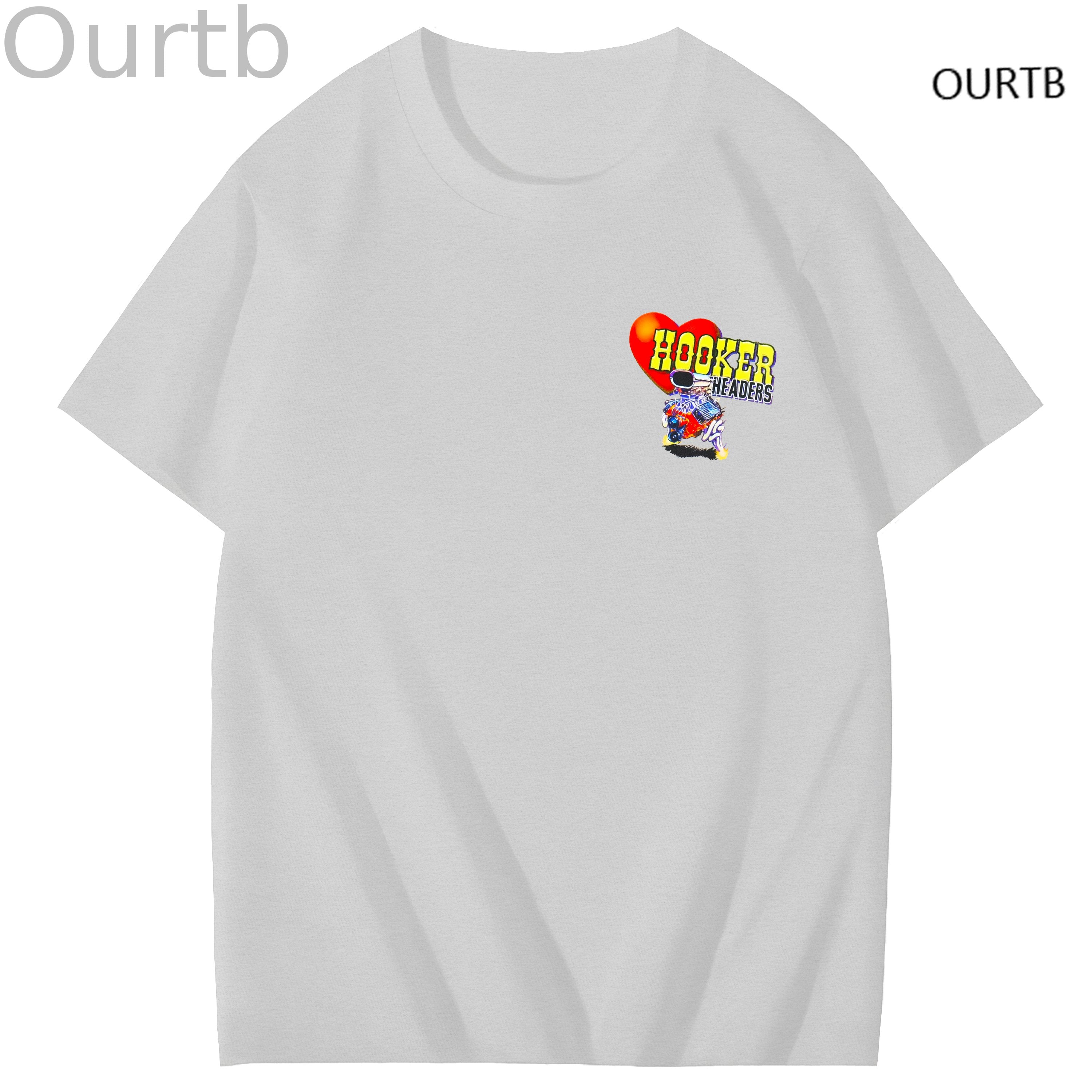 Hooker Headers Art Pattern Print T-Shirt