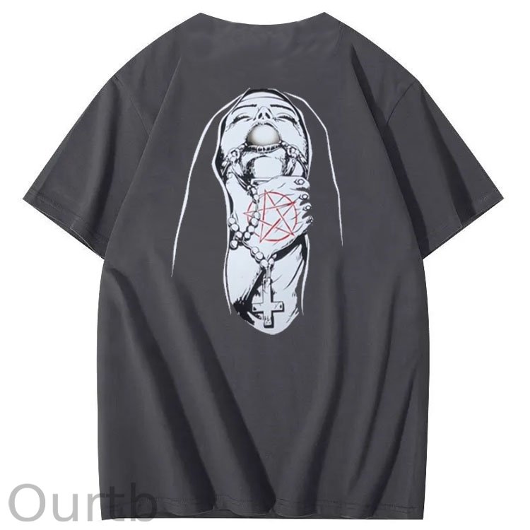 Save Me Pattern Crew Neck T-Shirt