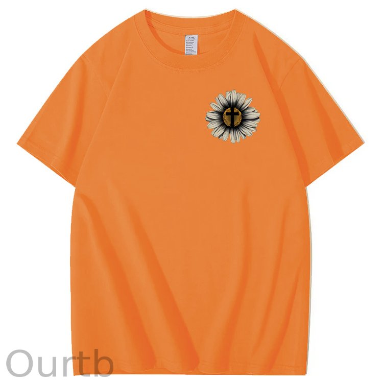 Jesus Saves My Life Pattern100% Cotton T-Shirt