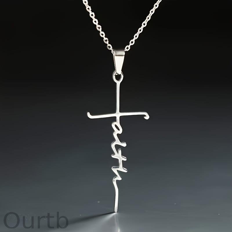 Vintage Faith Cross Necklace 98549955TO