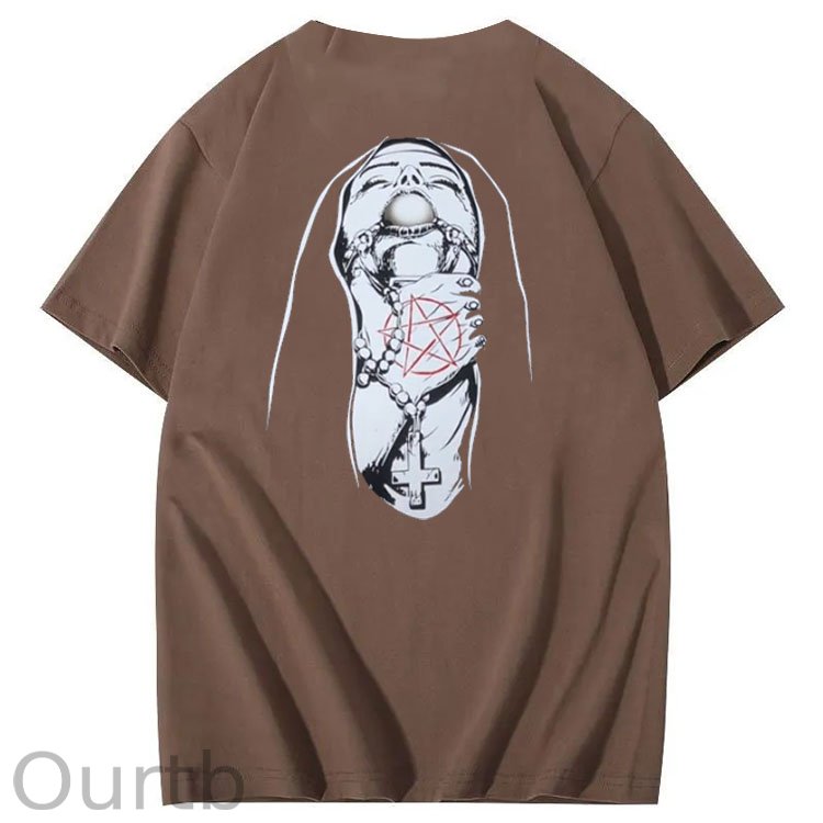 Save Me Pattern Crew Neck T-Shirt