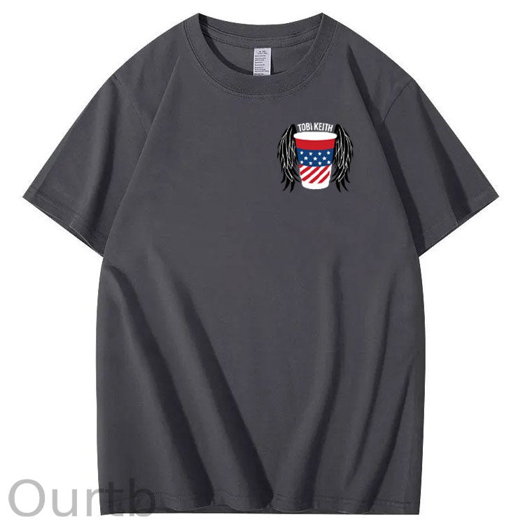 Put A Boot In Your Ass Pattern 100&Cotton Print T-Shirt