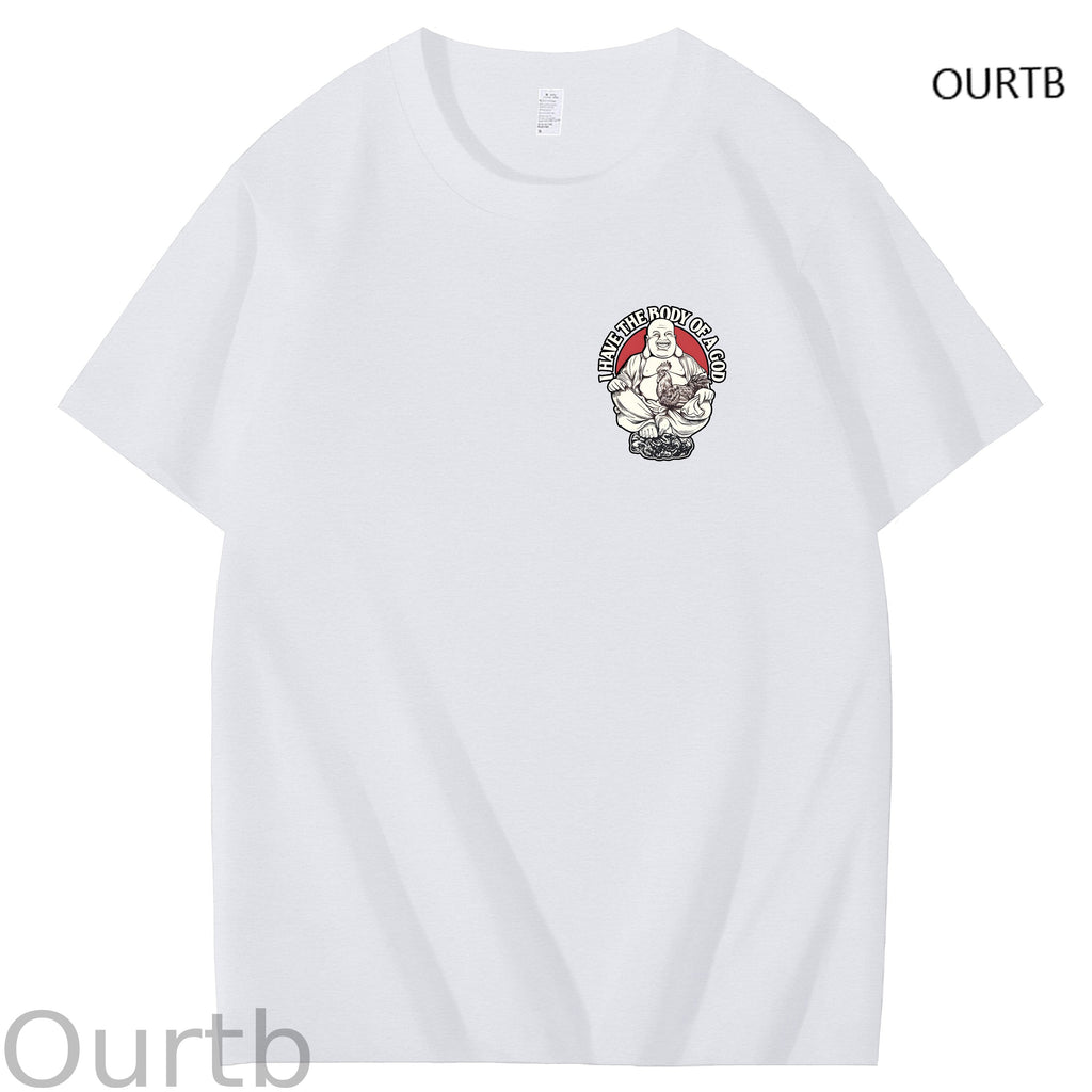 I Have The Body Of A God Funny Adoult Art Pattern Print T-Shirt