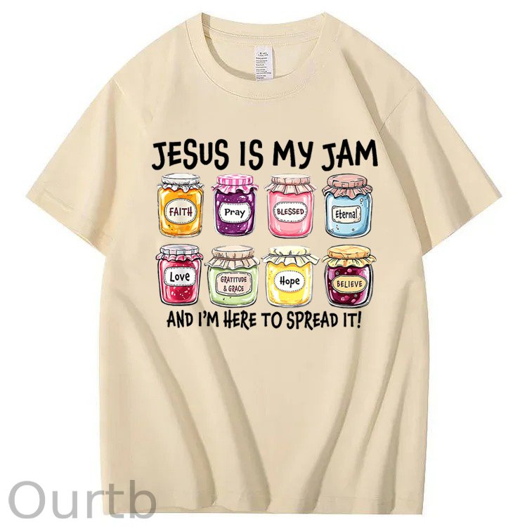 Jesus Is My Jam Christian 100% Cotton T-Shirt