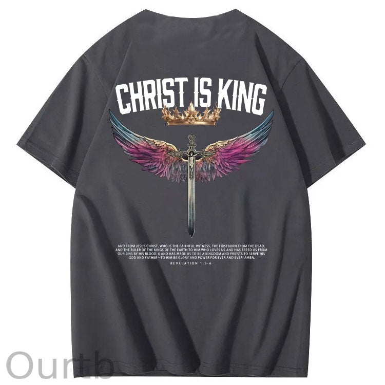 Christ Is King  Pattern 100&Cotton Print T-Shirt