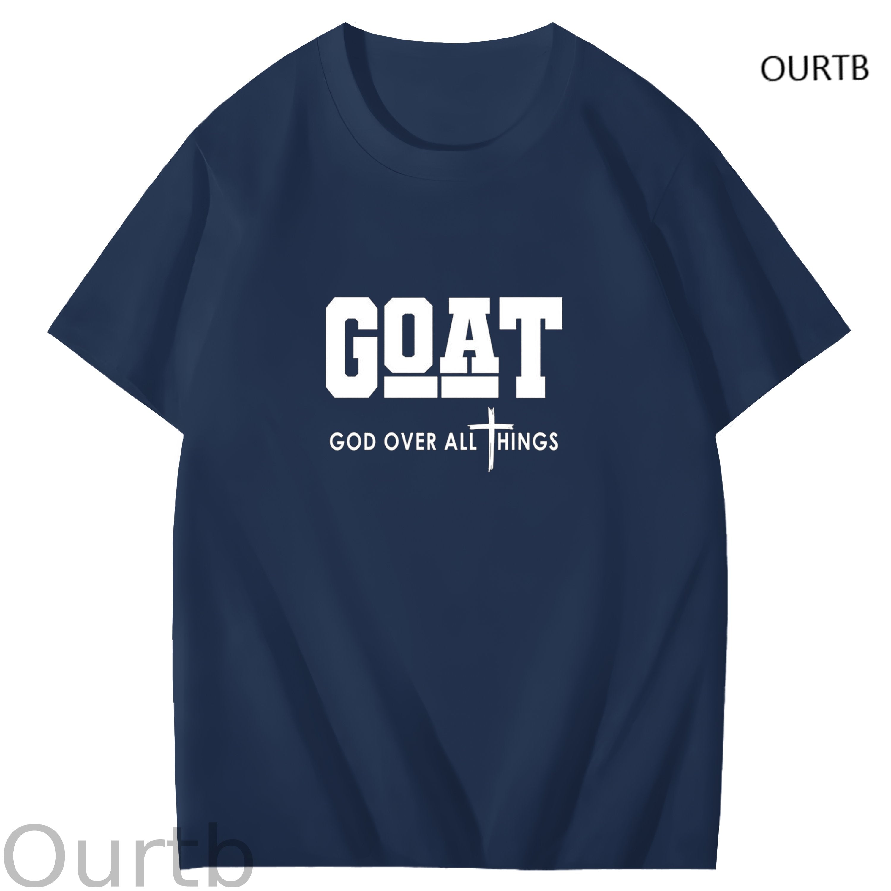 Goat God Over All Things Art Pattern Print T-Shirt