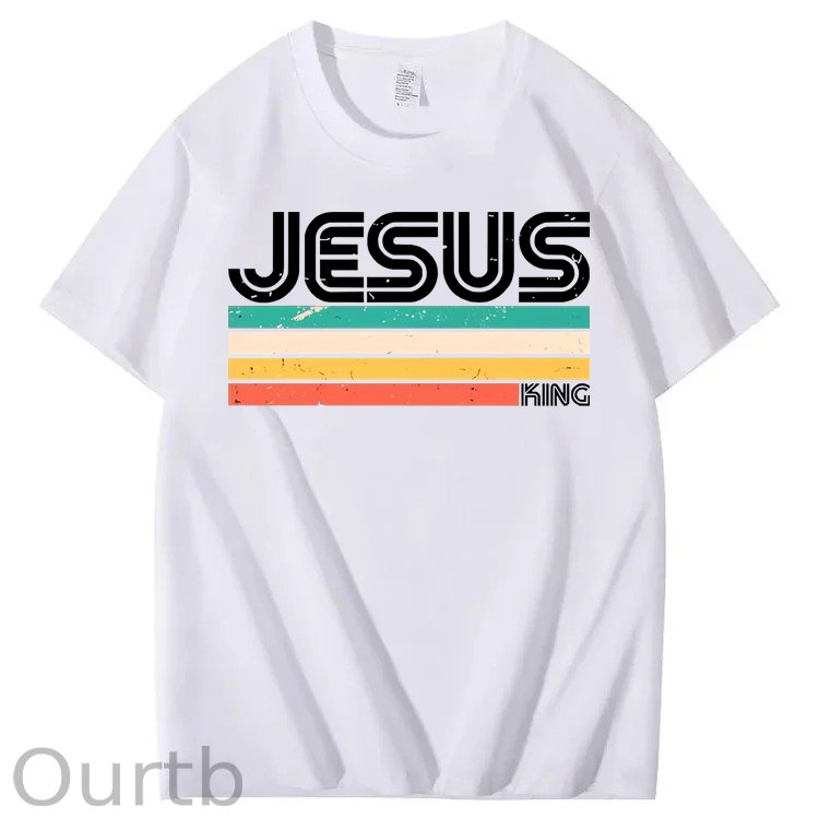 Vintage Jesus King 100% Cotton T-Shirt