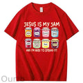 Jesus Is My Jam Christian 100% Cotton T-Shirt