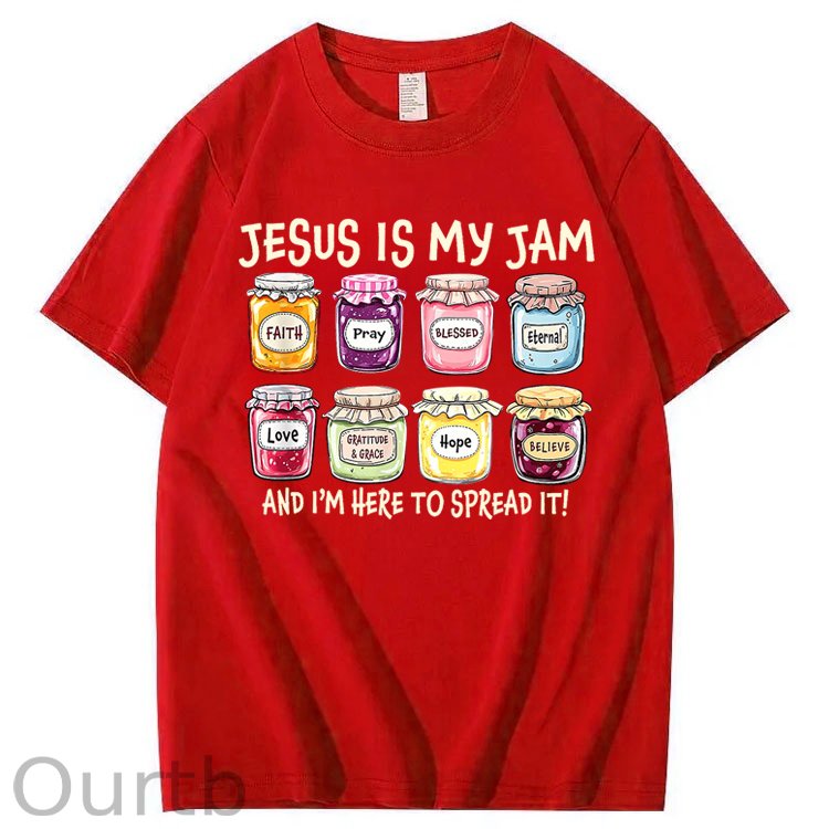 Jesus Is My Jam Christian 100% Cotton T-Shirt