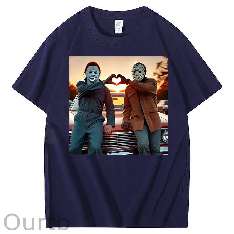 Vintage Retro Heart Hands Halloween 100% Cotton T-Shirt