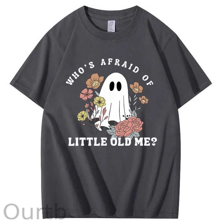 Halloween Who's  Afraid Of Little Old Me Pattern100% Cotton T-Shirt