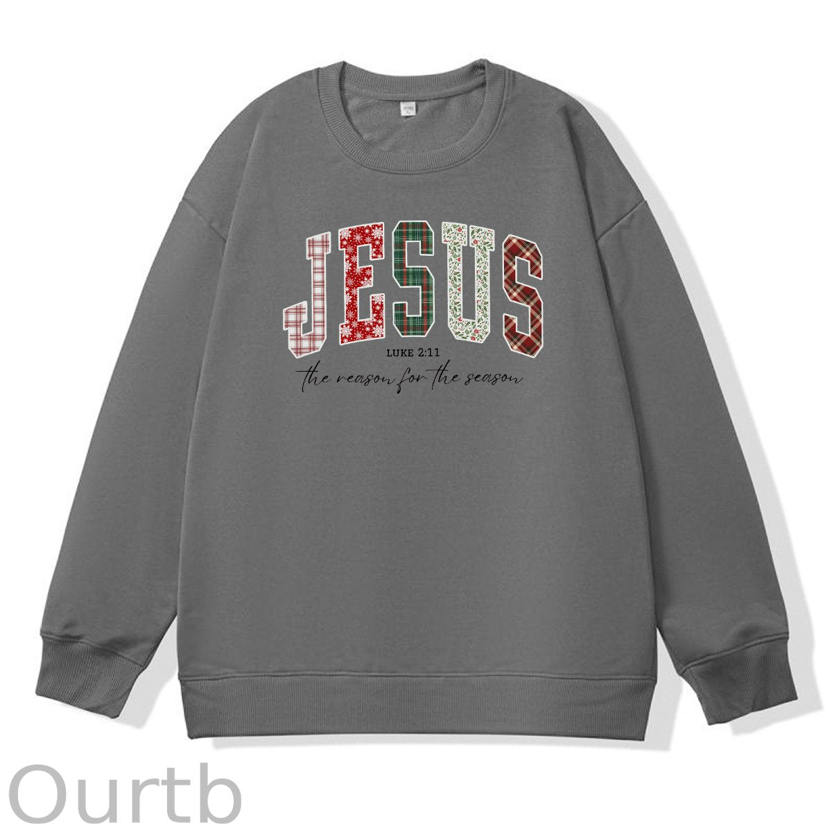 Jesus Pattern 100% 300g CottonCrew Neck Sweatshirt