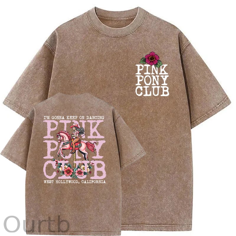 I'm Gonna Keep On Dacing Washed Cotton T-Shirt