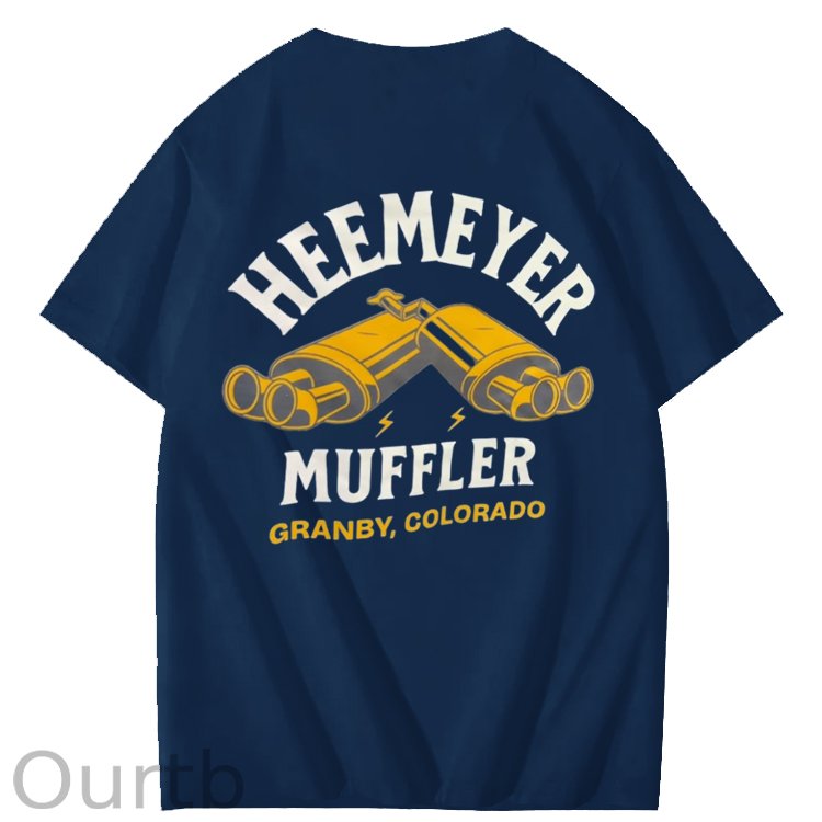 Heemeyer Muffler Granby Colorado Art Pattern Print T-Shirt