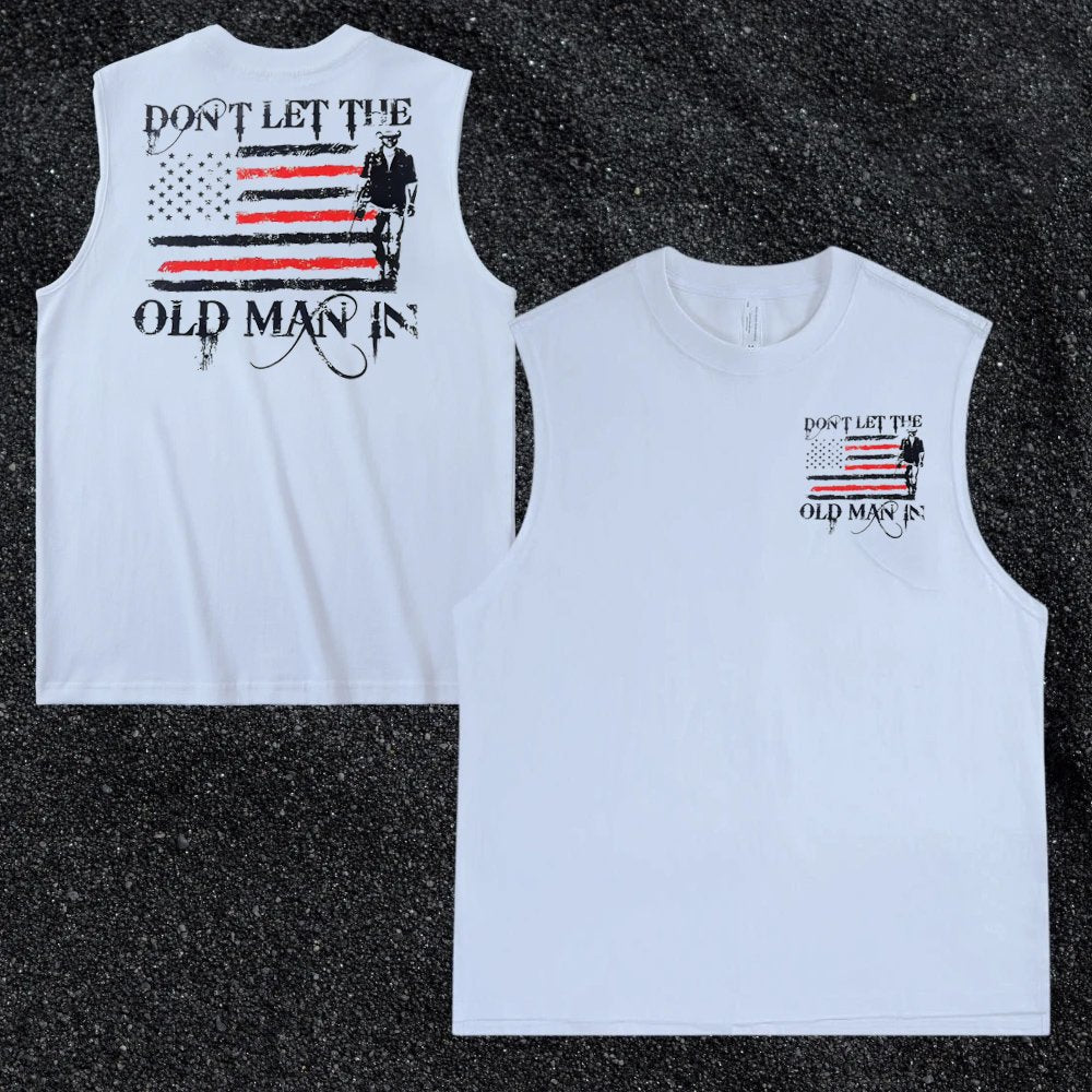 Don't Let The Old Man In  Pattern Print Vest