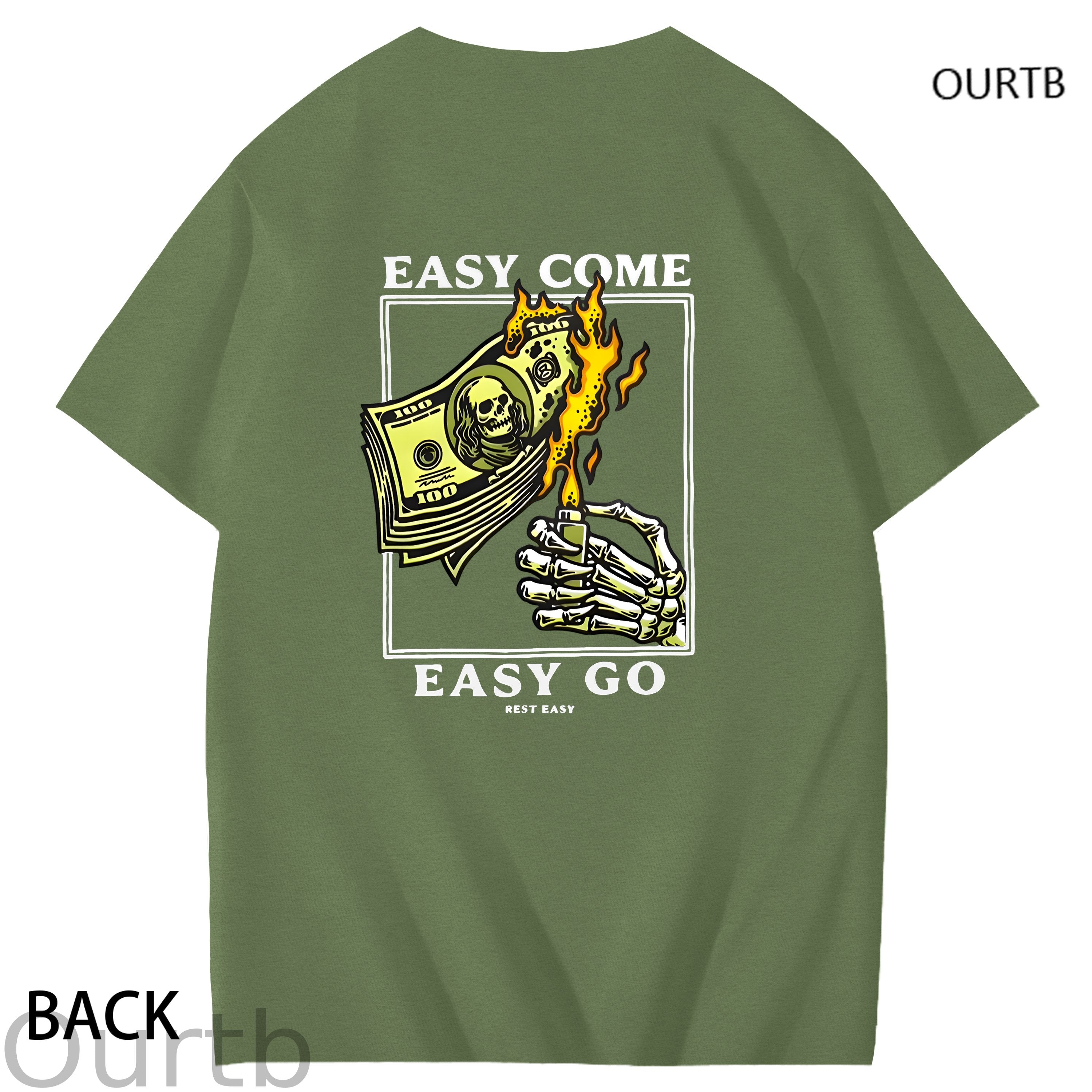 Easy Come Easy Go Art Pattern Print T-Shirt