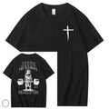 Jesus The Ultimate Pattern Printing Print Crew Neck T-Shirt