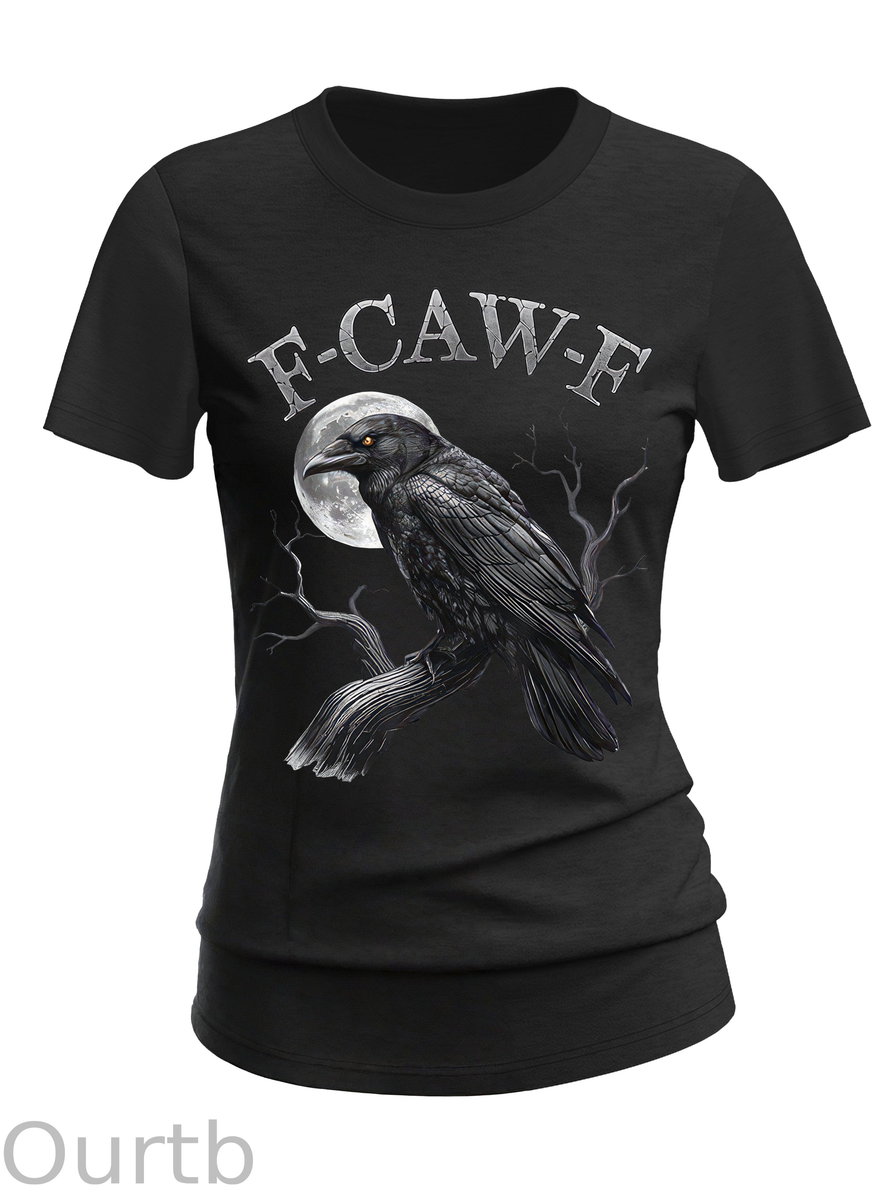F-Caw-F Crow Cotton Blend T-Shirt