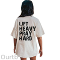 Life Heavy Party Hard Pattern  Print 100%Cotton T-Shirt