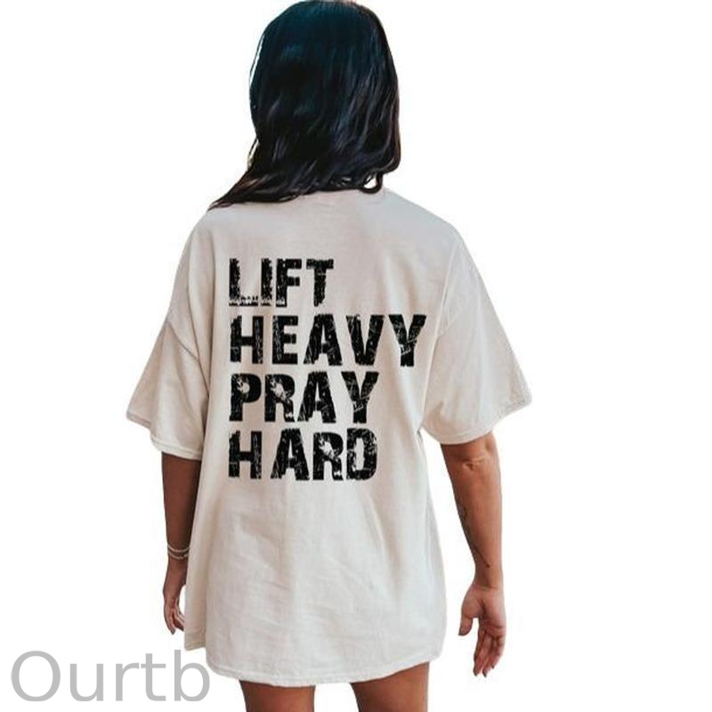 Life Heavy Party Hard Pattern  Print 100%Cotton T-Shirt