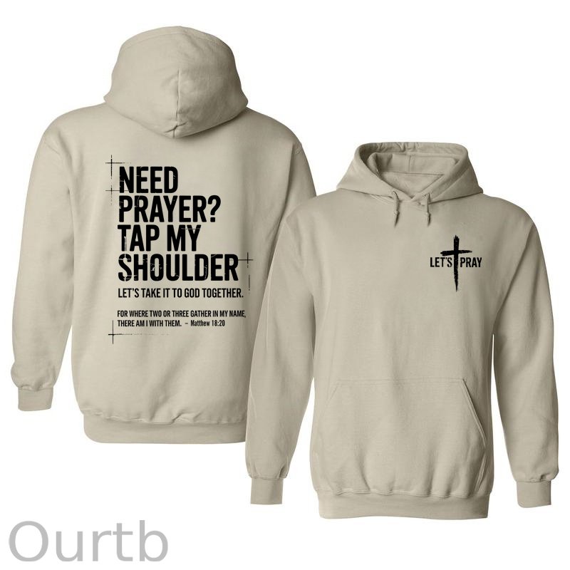 Need Prayer Cotton Hooded Sweatshirt